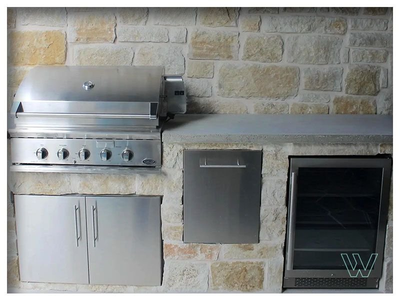 Outdoor Kitchen With Grill